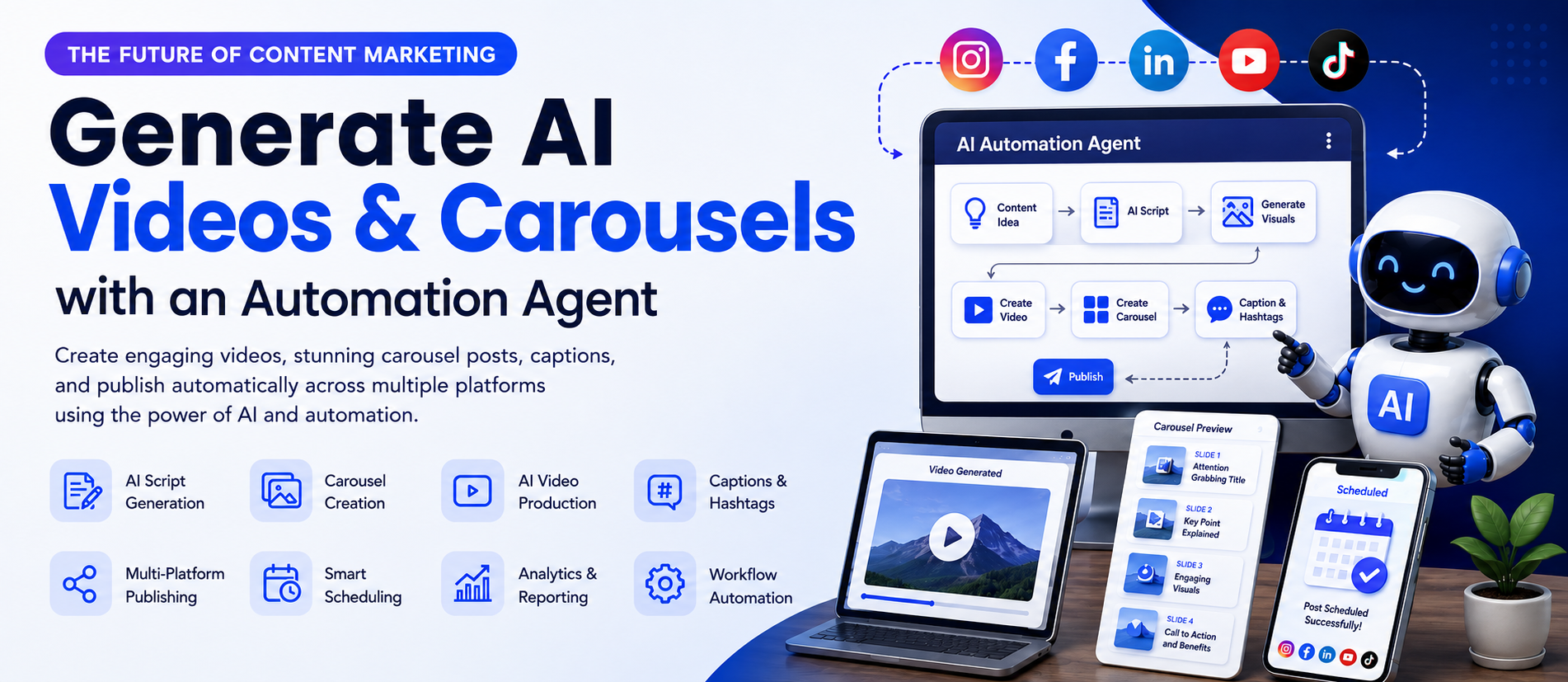 Generate AI Videos and Carousels with an Automation Agent: The Future of Content Marketing