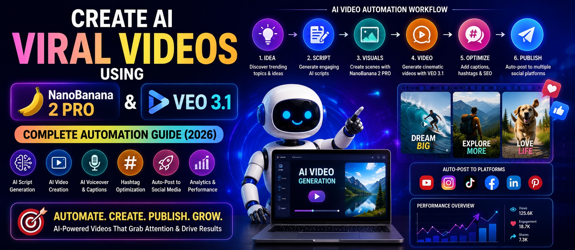 Create AI Viral Videos Using NanoBanana 2 PRO & VEO 3.1: Complete Automation Guide (2026)