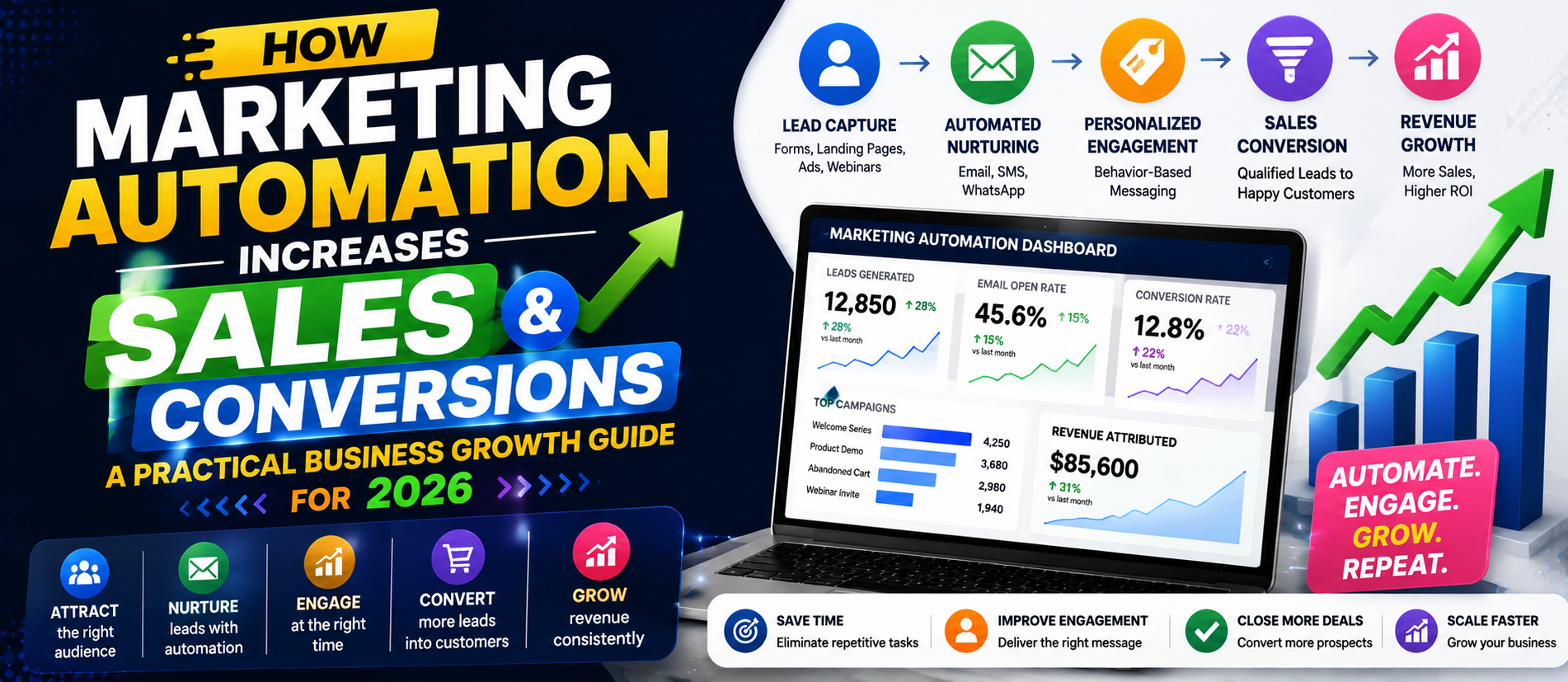 How Marketing Automation Increases Sales and Conversions: A Practical Business Growth Guide for 2026